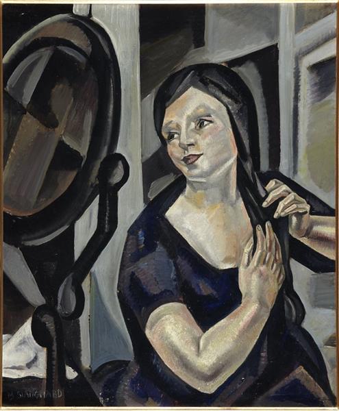 Femme peignant - 1923