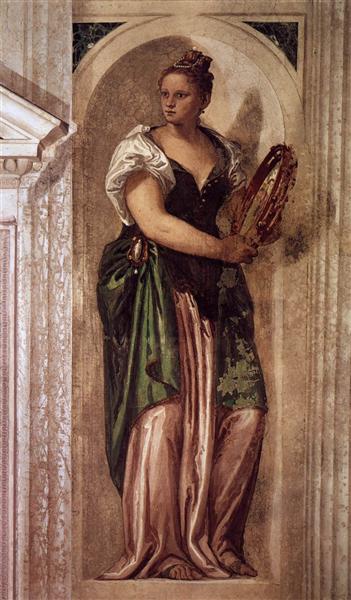 Muse avec tambourine - 1561