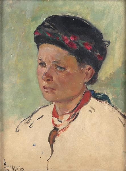 Portrait of a woman from Ukrainian town - 1910