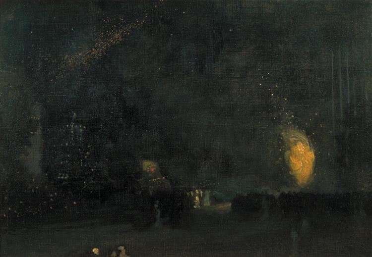 Night: Black and Gold the Fire Wheel - 1875