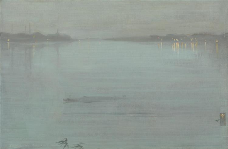 Nuit en bleu et argent: lumières Cremorne - 1872