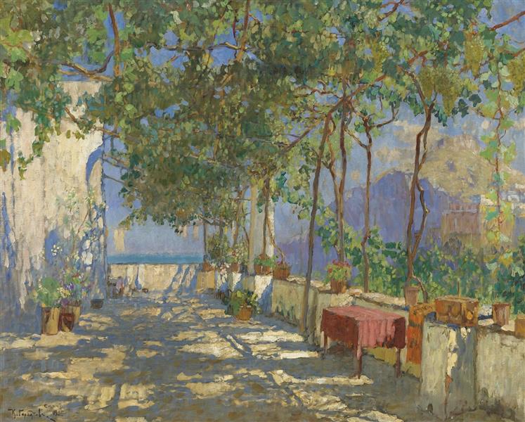 Patio à Capri - 1925