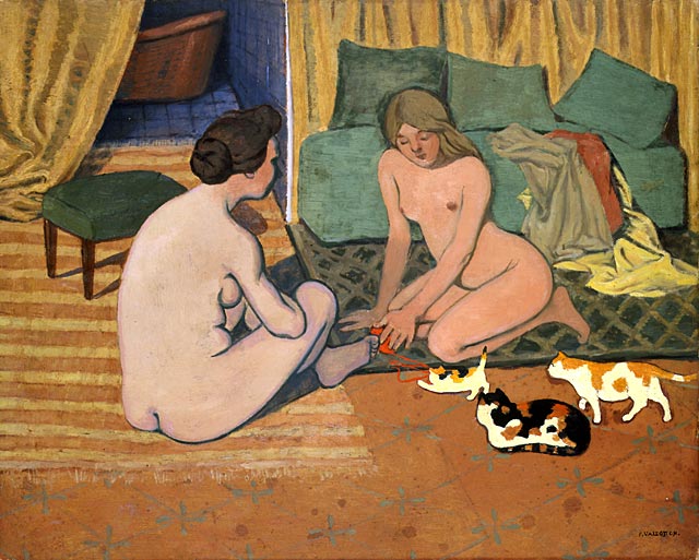 Mujeres Desnudas Con Gatos - 1898