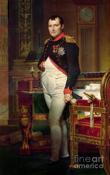 Napoleón Bonaparte En Su Estudio En Las Tullerías - 1812