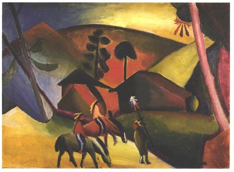 Amérindiens à cheval - 1911