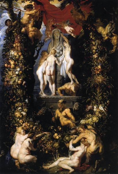 Nature Adorning the Three Graces - 1615