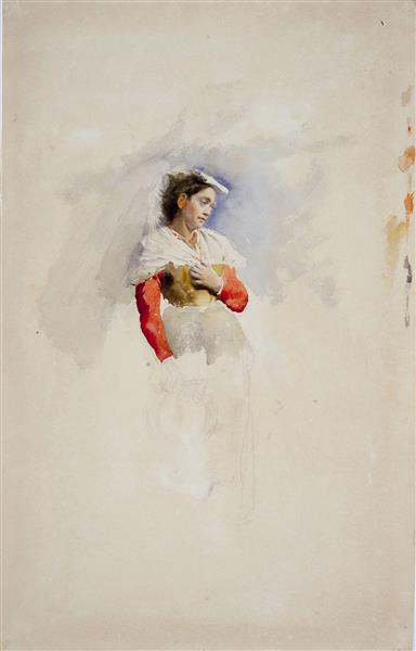 Mujer Napolitana (En Traje De Ciociaro) - 1867