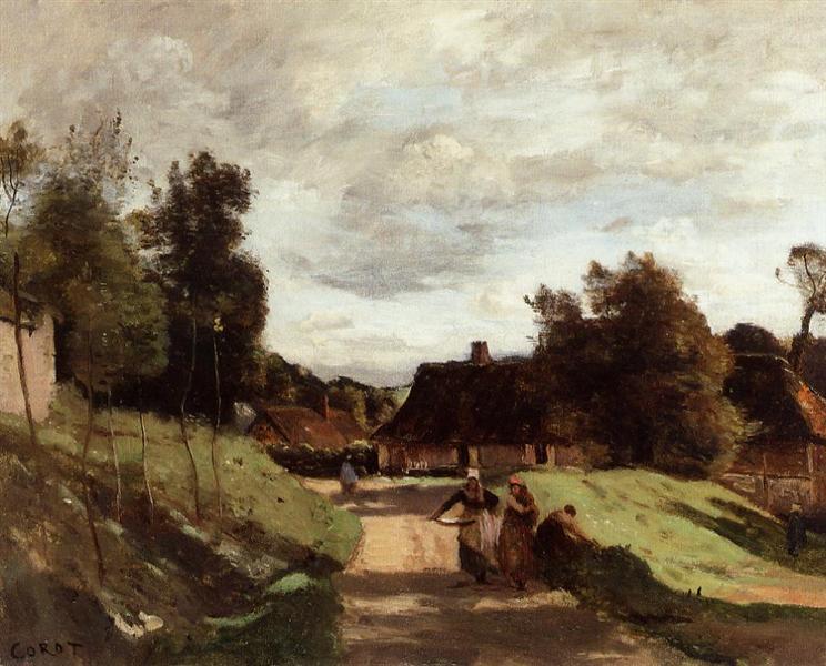 In der Nähe der Mühle - Chierry - Aisne - 1860