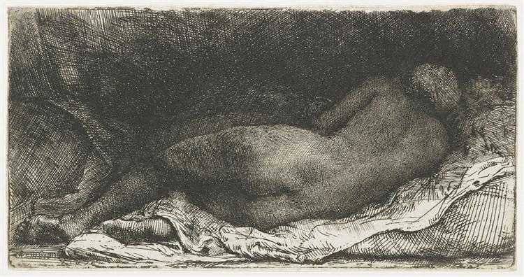 Black Woman Lying Down - 1658