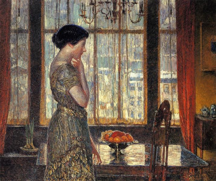 Nowojorski Winter Window - 1919