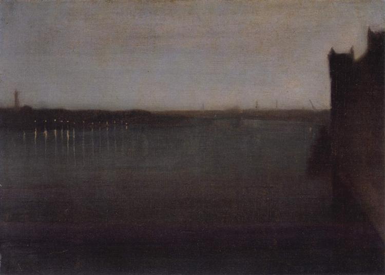 Nuit: gris et or - 1874