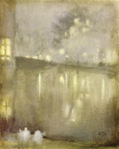 Nocturno Gris Y Dorado - Canal - 1884