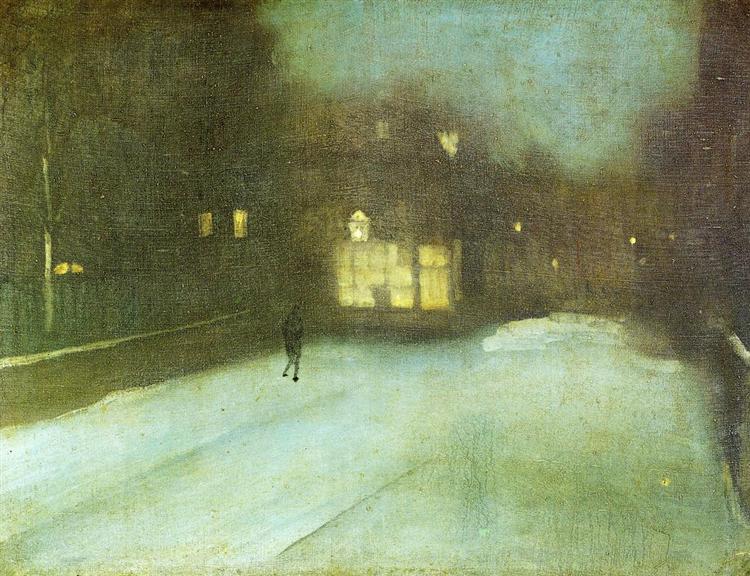 Nuit en gris et or: Chelsea Snow - 1876