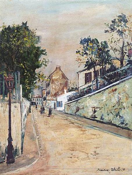 Norvins Street in der Nähe von Montmartre