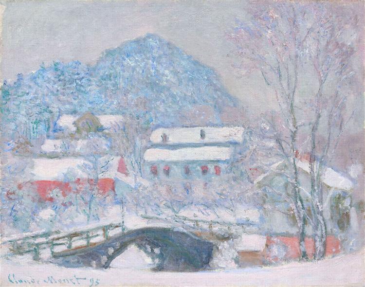 Noruega - Sandviken Town in the Snow - 1895