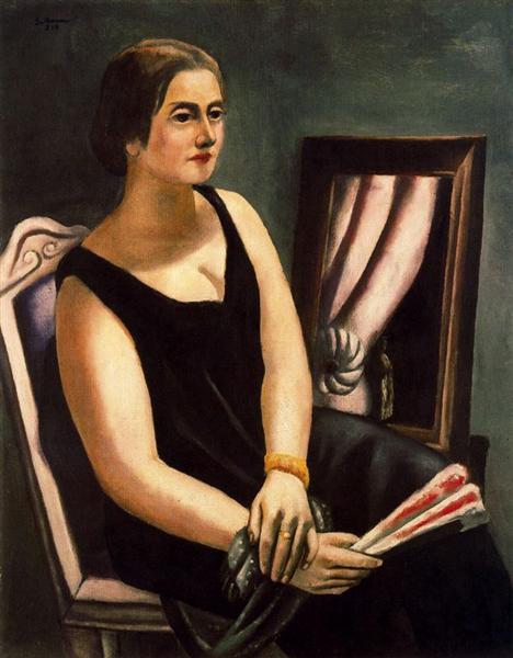 Retrato de Minna Beckmann -tubo - 1924