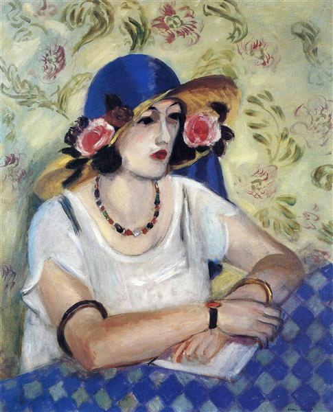 La signora Blue Hat