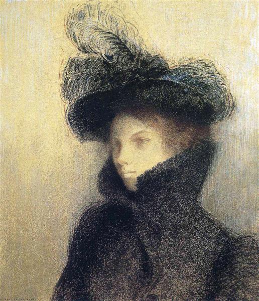 Portret van María Botkine - 1900