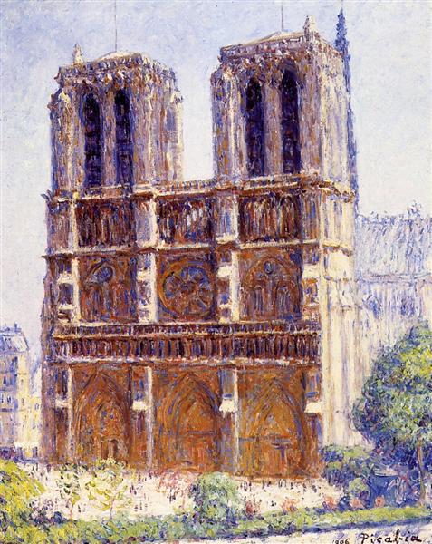 Notre Dame - Die Wirkung des Sonnenlichts - 1906