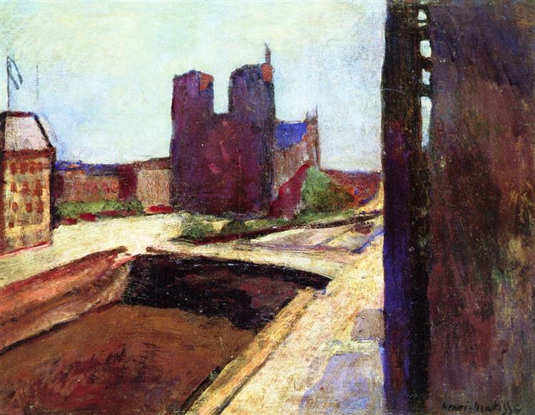 Notre Dame com paredes violetas 1902