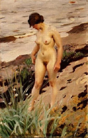 Nude on the shore - 1914