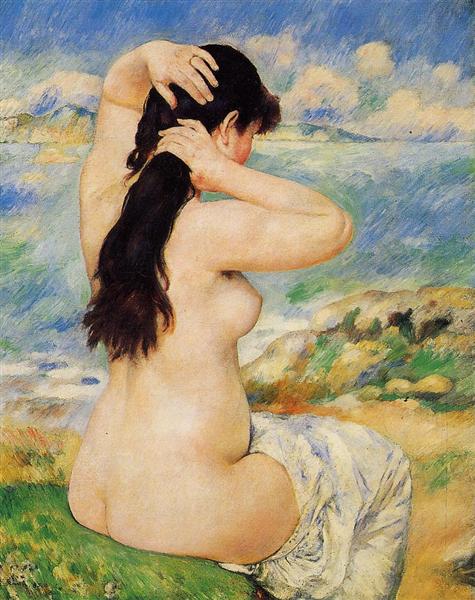 Nude Woman Arranging Her Hair - 1885