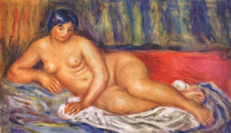 Chica Desnuda Reclinada - 1917