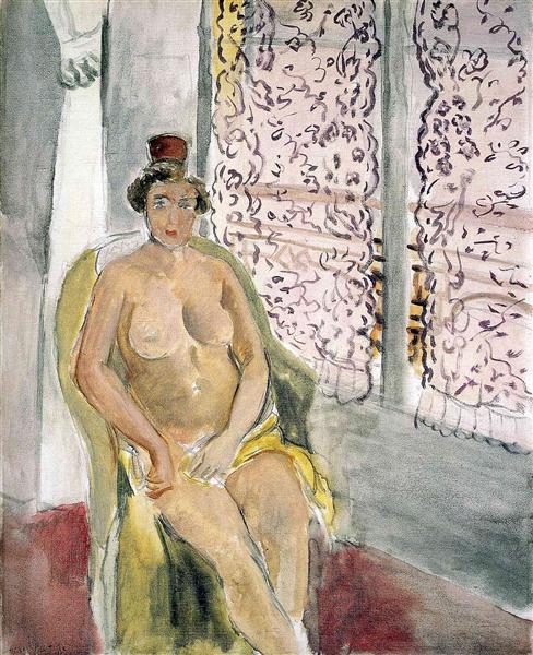 Desnudo en una silla 1920