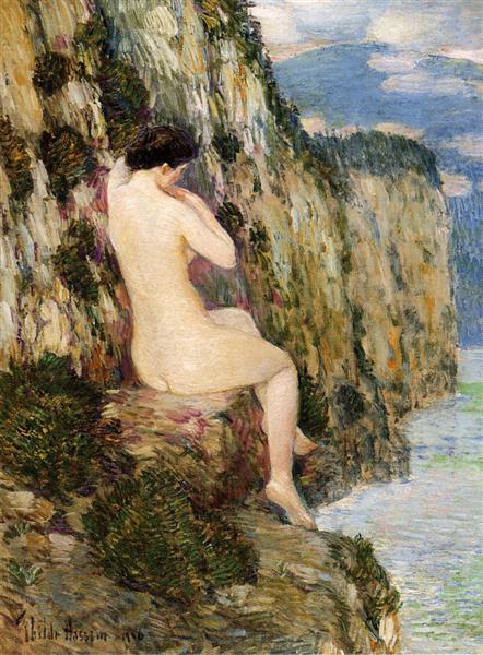 Nu dans les falaises - 1906