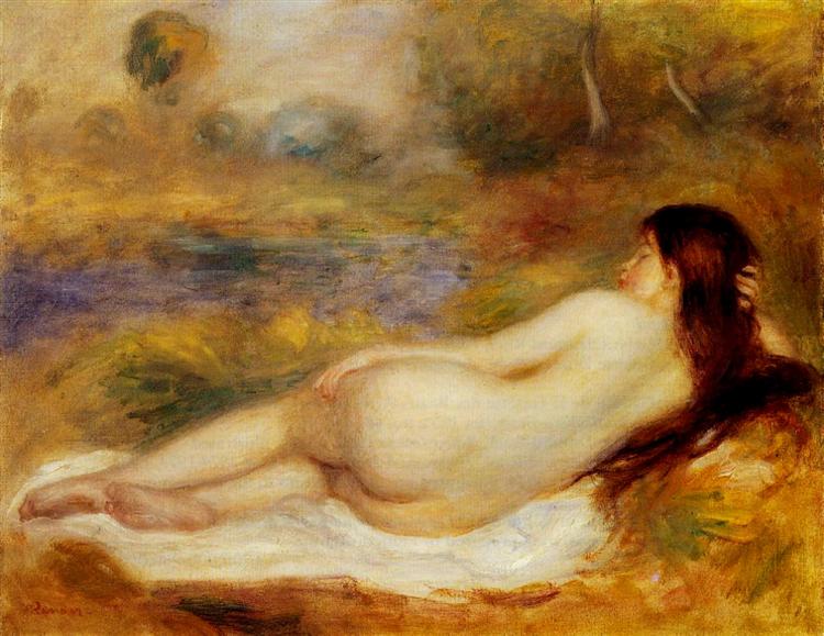 Desnudo Recostado Sobre La Hierba - 1890