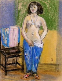 Nudo Con Abiti Blu - 1933 