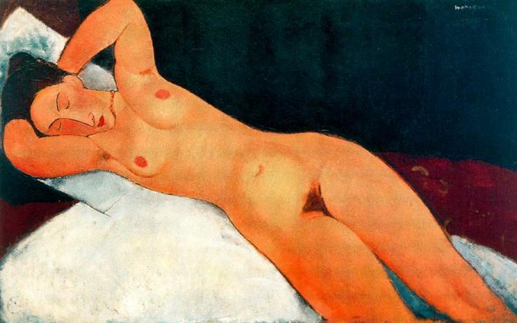 Desnudo Con Collar - 1917