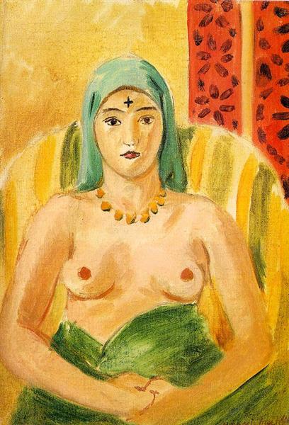 Odalisque à mi-corps (Le Tatouage) 1923 