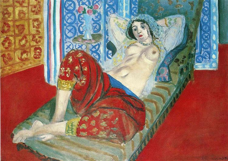 Odalisque avec culottes rouges 1921 