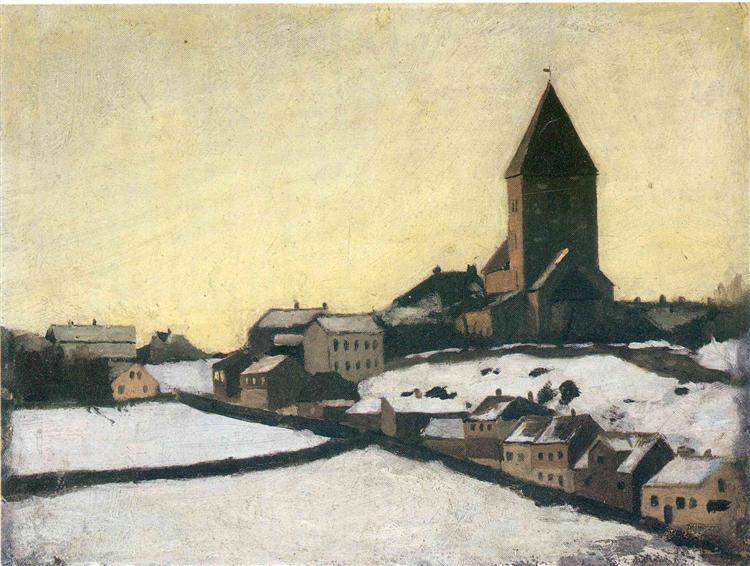 Alte Kirche von Aker - 1881