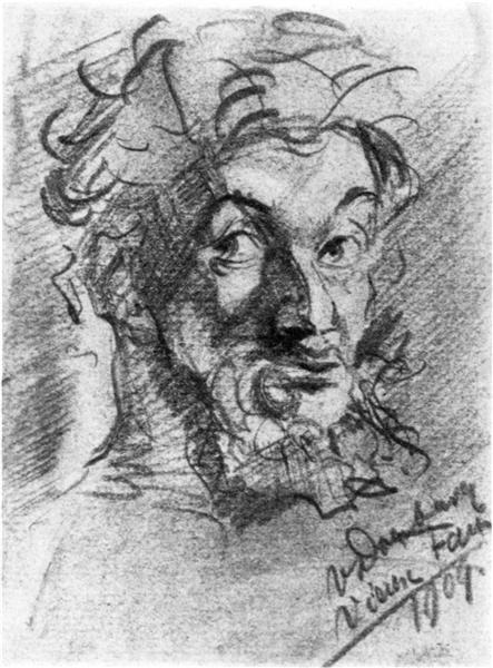 Old Faune (Self -PorTrait) - 1909