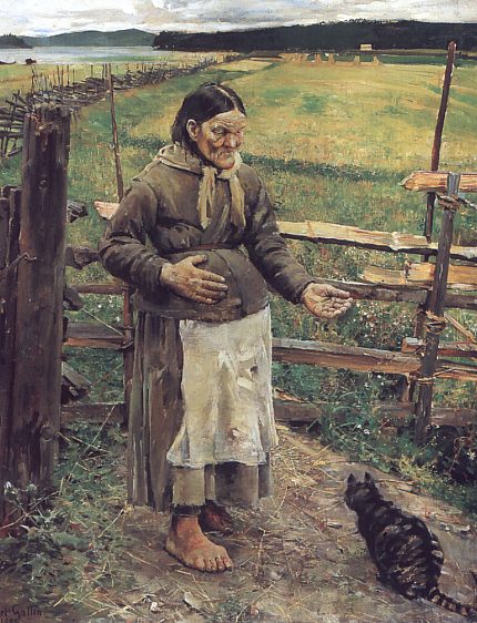 Anciana Con Un Gato - 1885