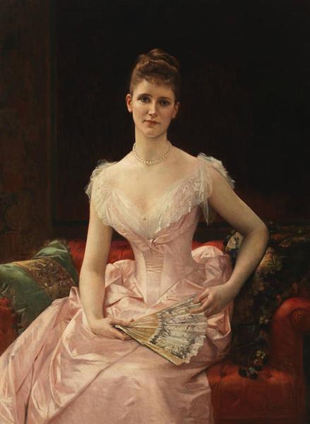 Olivia Peyton Murray snijdt de vrouw van William Bayard - 1887