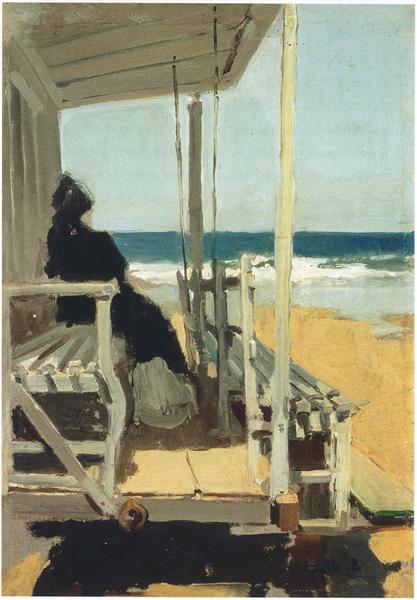 På stranden i San Sebastián - 1900