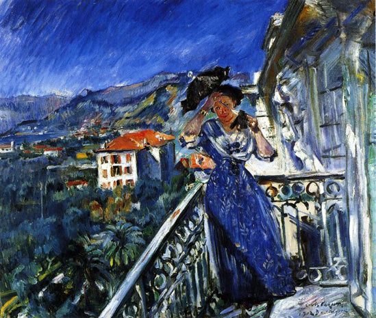 En El Balcón De Bordighera - 1912