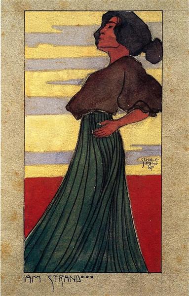 Sur la plage - Luz de Luna - 1907