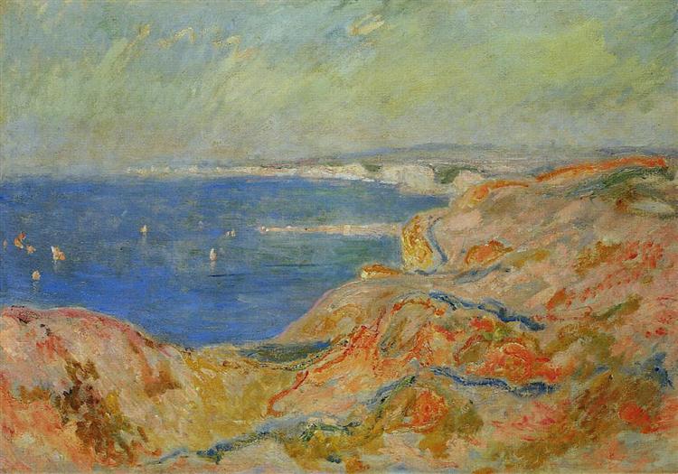 Dans la falaise près de Dieppe - 1897