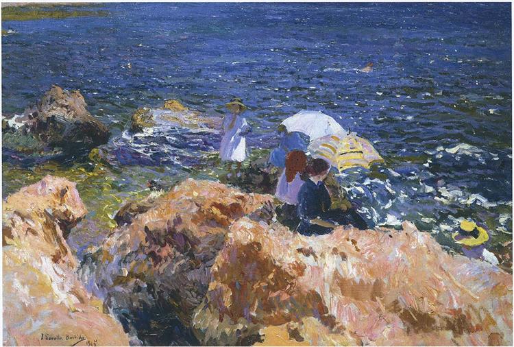 In the rocks of Jávea - 1905