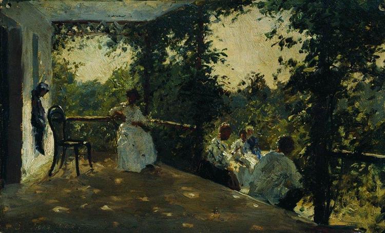 Auf der Terrasse - 1908