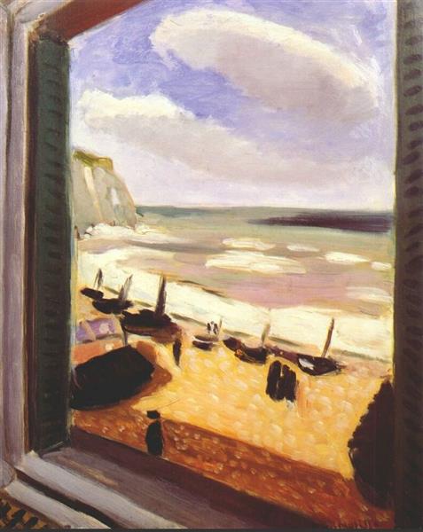 Öffnen Sie das Fenster in Étretat 1921