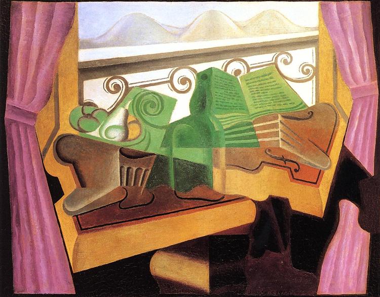 Open Window with Hills - 1923