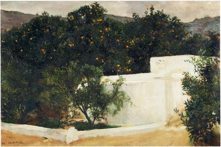 Naranjos on the path of Seville - 1903