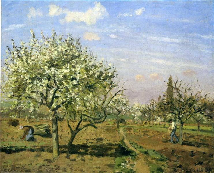 Huerto En Flor - Louveciennes - 1872