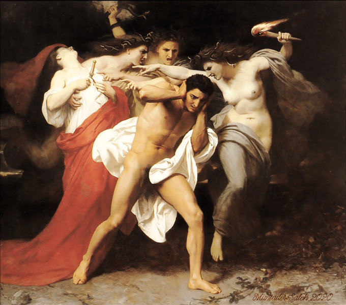 Orestes poursuivis par les Furias - 1862