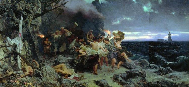 Orgy of Tiberio's time in Capri - 1881